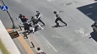 Zeytinburnu'nda 2 grubun kemerli kavgası kamerada