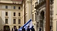 Çekya'dan işgalcilere destek: Prag Kalesi’ne İsrail bayrağı asıldı