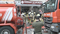 İstanbul Tıp Fakültesindeki bir binada yangın paniği