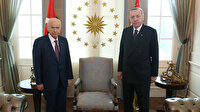 Cumhurbaşkanı Erdoğan MHP Genel Başkanı Bahçeli ile Çankaya'da görüştü