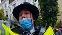 Londra'da 'Özgür Filistin' sloganı atan İngiliz polisine soruşturma