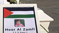 Danimarka’da, işgalci İsrail’in saldırılarında hayatını kaybeden Filistinli çocuklar için anma töreni düzenlendi