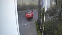 Kartal'da sürücü takla atıp kayan otomobilden böyle çıktı