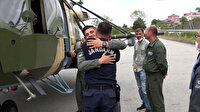 Azerbaycan helikopteri tamirin ardından Giresun'dan ayrıldı