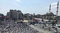 Taksim Camii'nde ilk Cuma namazında Fetih Suresi okundu