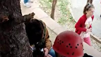 Parmağını banka sıkıştıran çocuğa itfaiye ekibi yardım etti