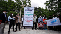 İsrail Büyükelçiliği önünde Mavi Marmara protestosu