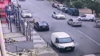 Maltepe'de hırsız çaldığı araçla kaza yapıp kaçtı