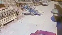 Konya'da aşırı yük yüklenen motosiklet şaha kalktı