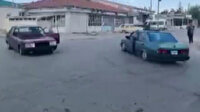 Konya'da iki otomobil karşılıklı drift yaptı