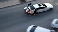 Küçükçekmece'de patenli gençler kazaya davetiye çıkardı