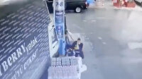 Ankara'da kamyonet akaryakıt istasyonuna daldı: Çalışanlar son anda kurtuldu