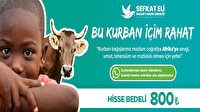 Şefkat Eli 2021 Kurban Vekalet Fiyatını Duyurdu