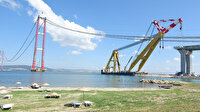 1915 Çanakkale Köprüsü'nde sona yaklaşılıyor: İlk tabliye bloğun montajı yapıldı