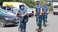 İstanbul'da elektrikli scooter'lı postacı dönemi