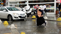 Mecidiyeköy'de yollar göle döndü