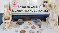 Antalya'da tarihi eser operasyonunda 2 şüpheli yakalandı