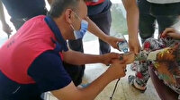 Parmağına yüzük sıkışan kadının imdadına itfaiye yetişti
