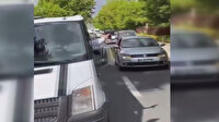 Ankara’da magandanın düğün konvoyunda havaya rastgele ateş ettiği anlar kamerada