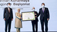 Emine Erdoğan Roketsan'a "Sıfır Atık Belgesi" verdi