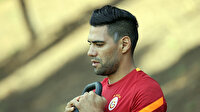 Galatasaray idmanında Radamel Falcao'nun dikkat çeken görüntüsü