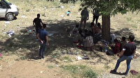 Yol kenarına terk edilmiş 70 kaçak göçmen yakalandı