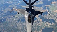 Türk askeri tanker uçağından Polonya F-16'larına havada yakıt ikmali