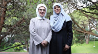 Emine Erdoğan Mescid-i Aksa'nın gönüllü muhafızı Hatice Huveys'i kabul etti