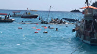 Muğla'nın Fethiye ilçesinde tur teknesi battı