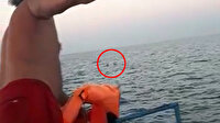 Antalya'da tekneleri alabora olan amatör 3 balıkçı böyle kurtarıldı