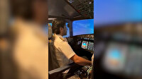 Pilotun Zuhruf Suresi'nden ayetler okuduğu anlar dinleyenleri mest etti