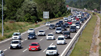 Trafik durma noktasına geldi: TEM'in Bolu geçişinde yoğunluk
