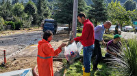 Türk Kızılayı Rize'de selden etkilenen vatandaşların yardımına koştu