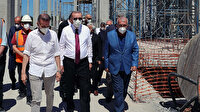 Cumhurbaşkanı Erdoğan Barbaros Hayrettin Paşa Camii inşaatında incelemelerde bulundu