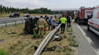 TEM Otoyolunda can pazarı: Gurbetçi aileden 6 kişi yaralandı