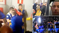 Boca Juniorslı oyuncular polisle kavga edip, hakem odasını bastılar