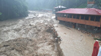 Rize'de yine sele teslim: Dereler taştı, yollarda hasar oluştu