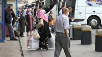 Bayram dönüşü otogarda yoğunluk: Bayram bitti dönüş başladı