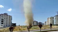 Elazığ’da meydana gelen 'hortum' kamerada