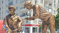 CHP'li Saruhanlı Belediyesi'nden sağlık çalışanlarına heykelli destek