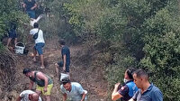 Herkes birlik oldu: Marmaris'te vatandaşlar yangın söndürme çalışmalarına destek veriyor