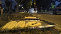 Pastane aracı kaza yaptı yerler hamur oldu
