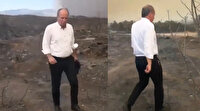 Yangın bölgesinde fotoğraf çektirip ayrılan Muharrem İnce'ye tepki: Poz verme icraat yap