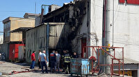 Kocaeli'de kimyasal maddelerin bulunduğu fabrika alevlere teslim oldu