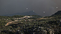 Antalya Gündoğmuş'ta yangına havadan müdahale: Helikopterlerin biri geldi biri gitti
