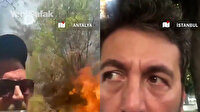 "Yangına niye asker polis müdahale etmiyor" diyen Emre Kınay'a yerel halktan tepki: Herkes burada oturduğun yerden konuşma