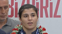 Yurda dönen Busenaz Sürmeneli: Çocukluk hayalim olan altın madalya avuçlarımın içinde
