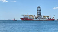 ’Yavuz’ sondaj gemisi Karadeniz’e açılmak üzere İstanbul Boğazı’na giriş yaptı