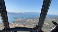 İzmir’deki iki yangına havadan ve karadan müdahale ediliyor