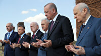 Cumhurbaşkanı Erdoğan'dan Selçuklu Meydan Mezarlığı'na ziyaret